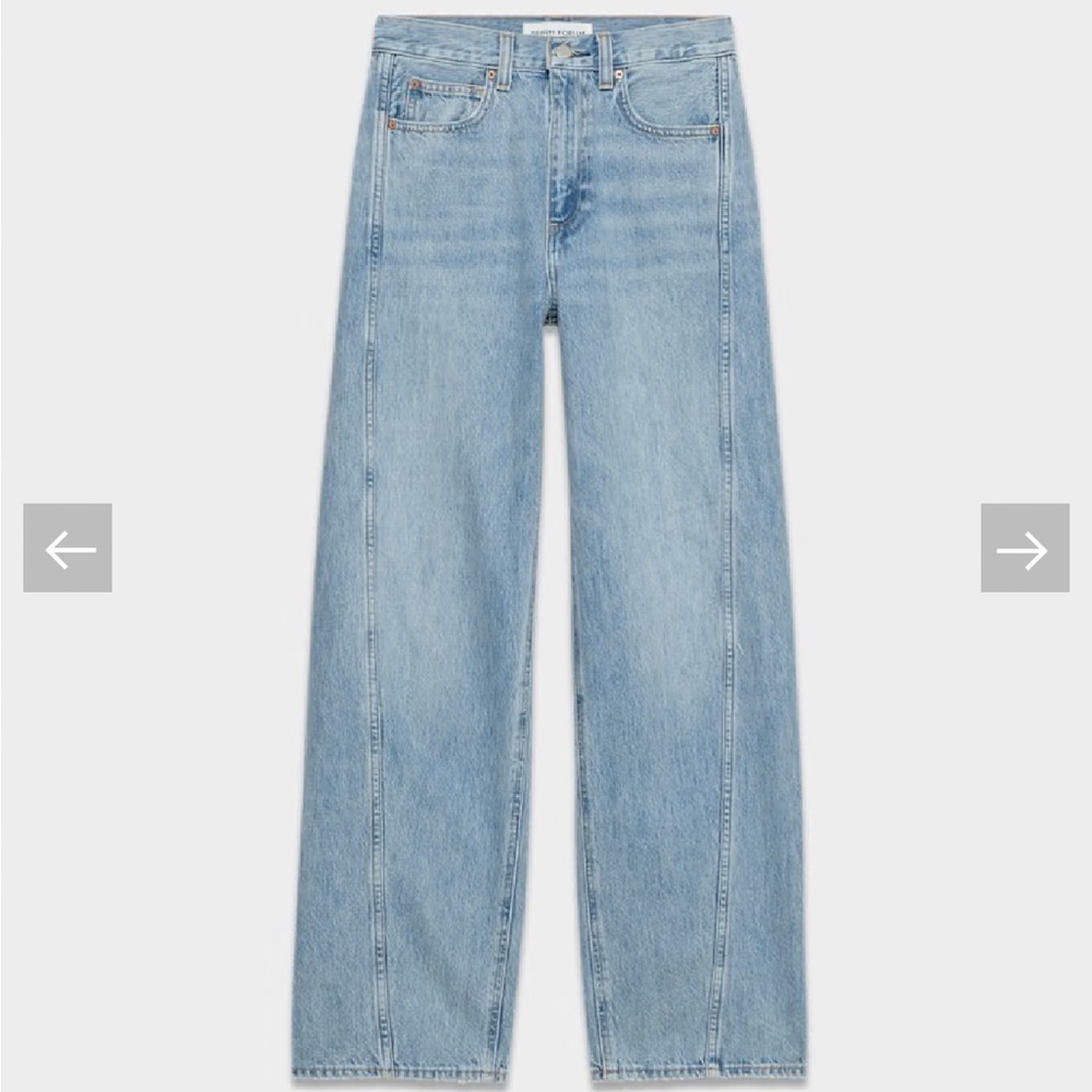 Denim Forum The ‘90s Seamed Hi-Rise Barrel Jean